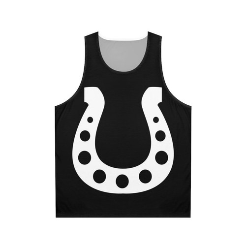 Lucky Horseshoe Unisex White Tank Top