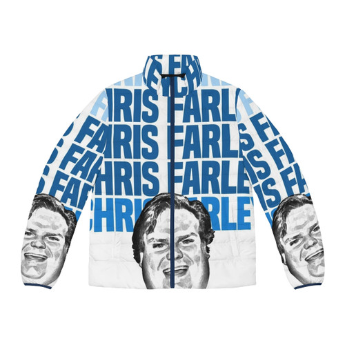 Chris Farley Nostalgia Happy Face Graphic Puffer Jacket