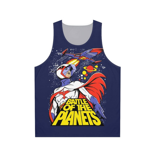 Battle of the Planets anime-themed unisex tank top