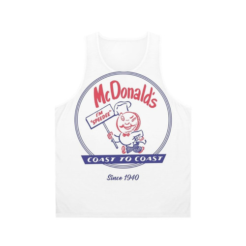 McDonald's Vintage Speedee Coast to Coast Unisex Tank Top
