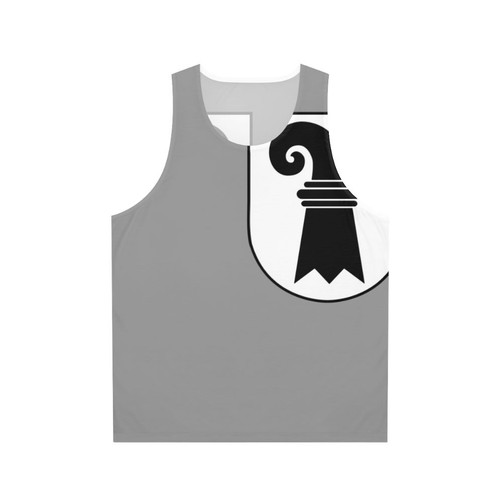 Unisex tank top with Basel cross logo design