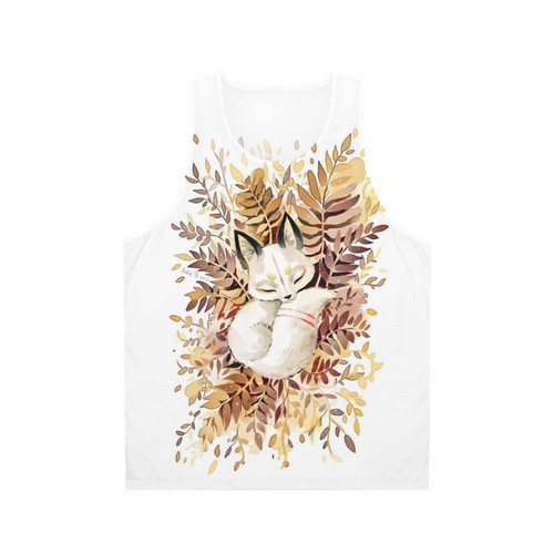 Slumber Unisex Tank Top with Cute Forest Animal Design