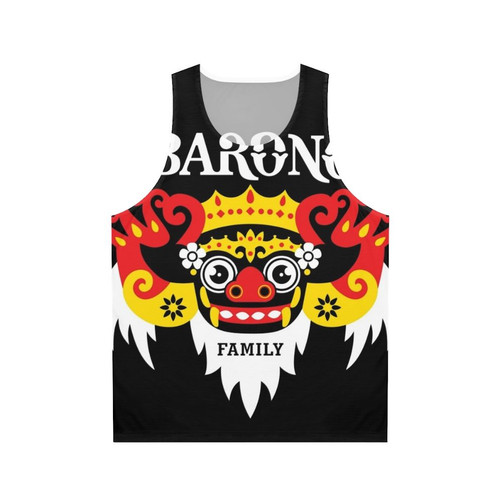 Barong digital art style unisex tank top