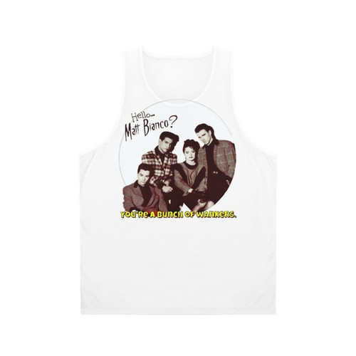 Retro "Matt Bianco You're a Bunch of Wankers" unisex tank top