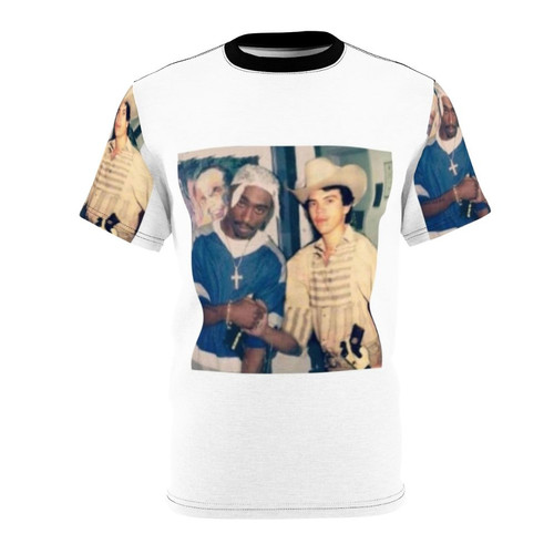 Pacand Chalino Sanchez tribute t-shirt featuring an all-over print design