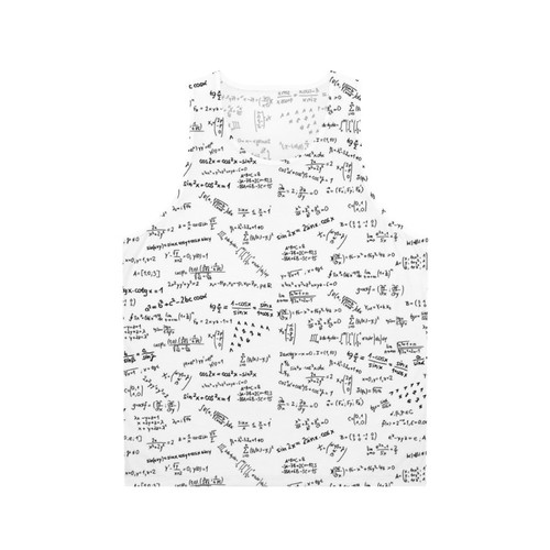 Unisex math formulas and numbers tank top for science and math enthusiasts