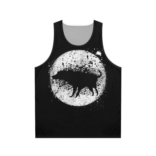 Banksy Splash Dog and Moon Unisex Tank Top