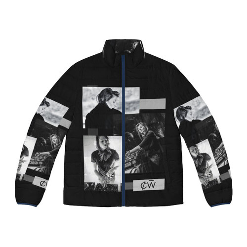 Charlotte De Witte Black and White Puffer Jacket 2 - Music Inspired Winter Fashion