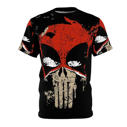 Unofficial Deadpool t-shirt featuring a humorous design with the text "Punishment By Chimichanga"