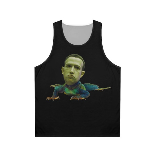 Mark Zuckerberg Lizard Person Unisex Tank Top