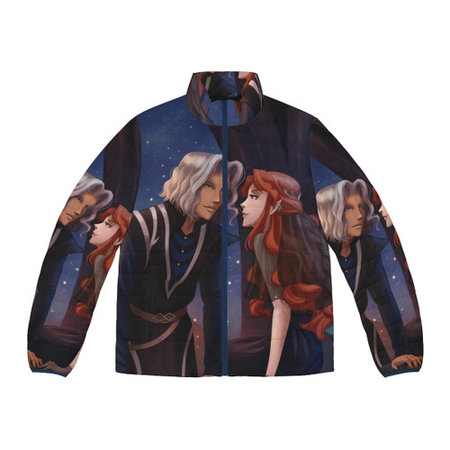 Castlevania Lisa Tepes Puffer Jacket featuring Dracula's wife Lisa Tepes from the Castlevania anime series