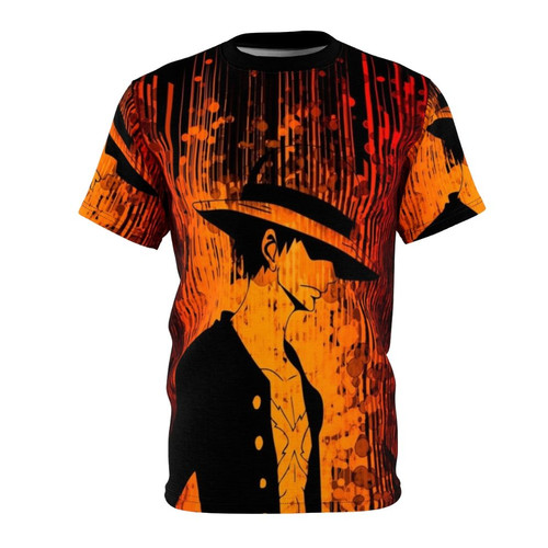 Dark fantasy supernatural anime fan art design on a t-shirt