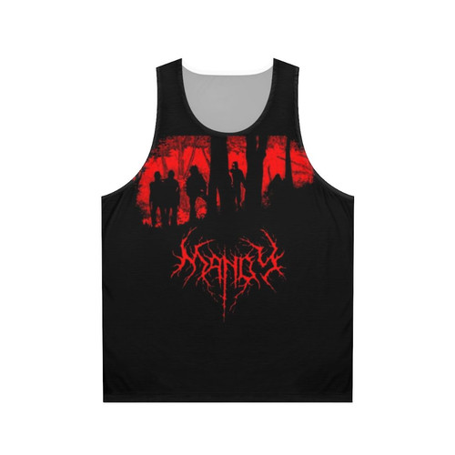 Mandy unisex tank top with psychedelic design