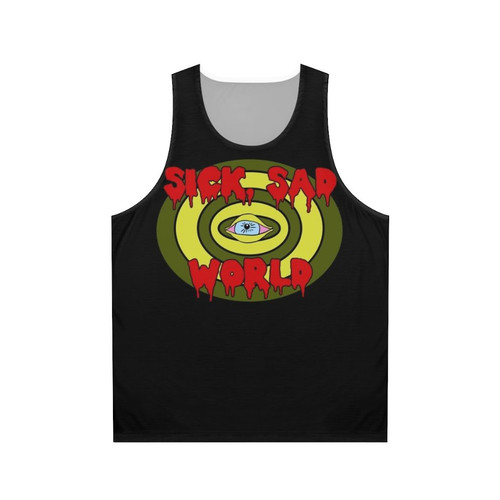 Grunge 90s "Sick Sad World" Unisex Tank Top