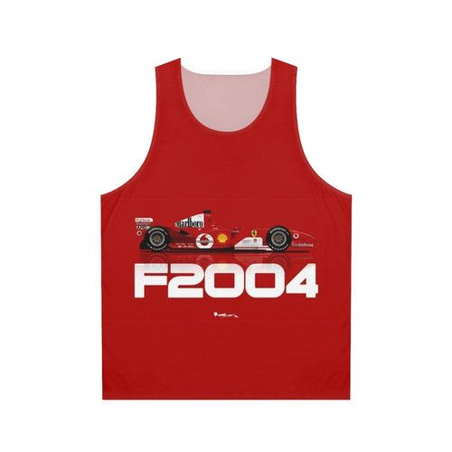 F2004 Formula 1 racing unisex tank top
