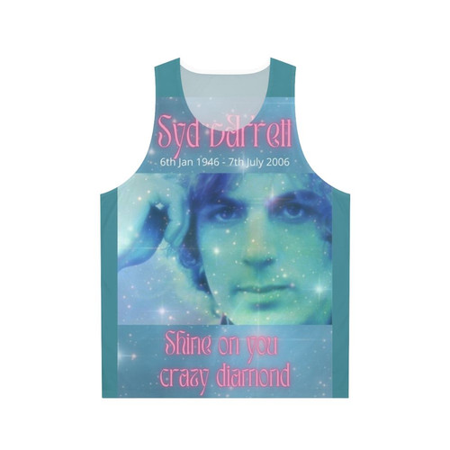Syd Barrett inspired unisex tank top