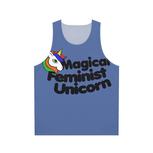 Magical feminist unicorn unisex tank top