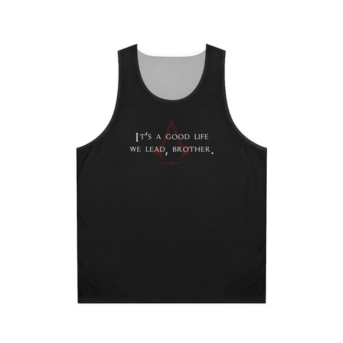 Assassin's Creed Unisex Tank Top with Iconic Dialogue