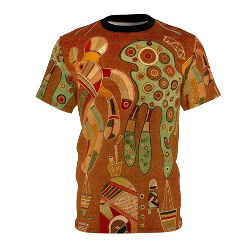 Wassily Kandinsky inspired abstract art design printed on a high-quality t-shirt