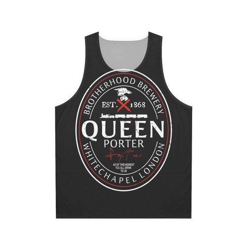 Assassin's Creed inspired unisex tank top with beer label design