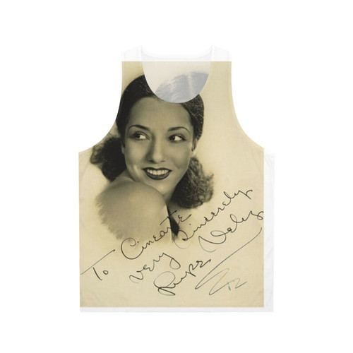 Lupe Velez signed vintage tank top