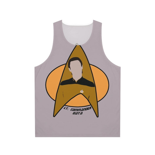 Lt. Commander Data from Star Trek The Next Generation Unisex Tank Top