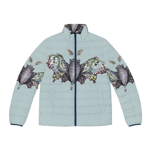 Butterbat puffer jacket with butterfly and bat inspired design