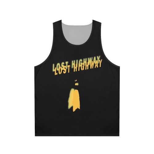 Unisex tank top featuring a David Lynch movie design