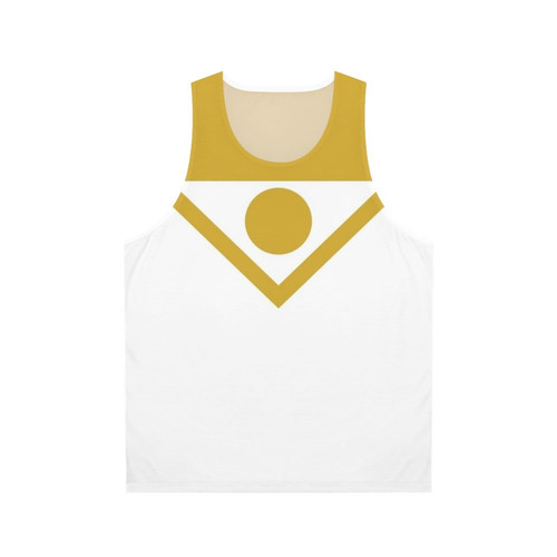 Unisex superhero comics tank top featuring Apollo, the sun god