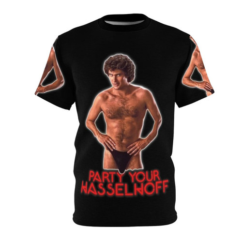 Vintage-style tee featuring a fun illustration of 80s icon David Hasselhoff