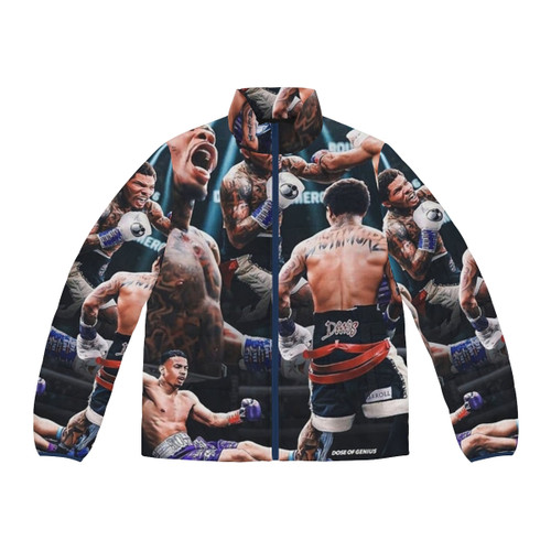 Gervonta Davis wearing a puffer jacket, boxing champion