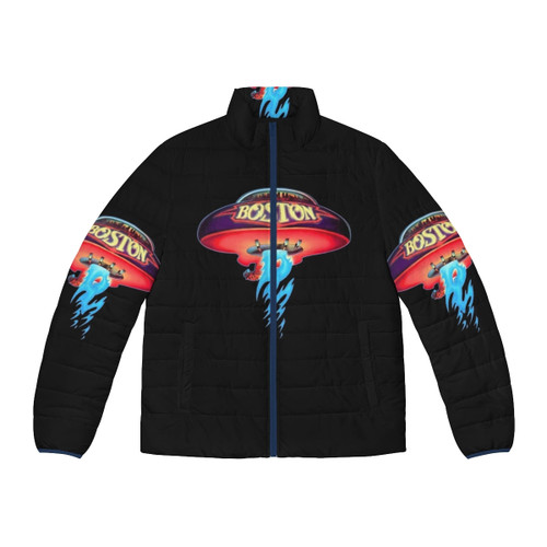 Boston Msaeachubaets Puffer Jacket - a warm and cozy winter outerwear piece with a unique and humorous design