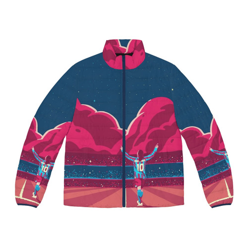Ronaldinho inspired colorful star puffer jacket