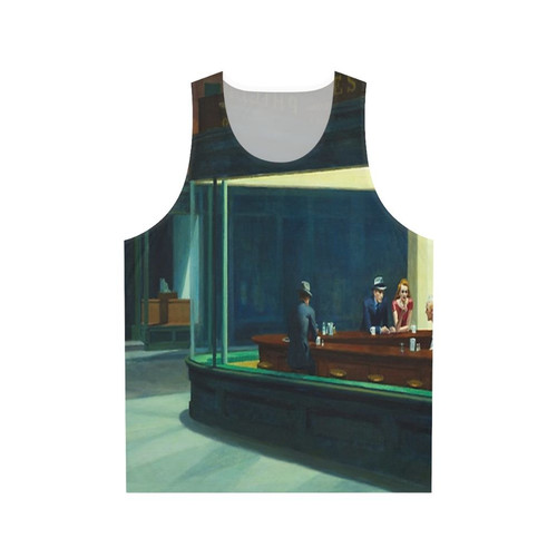 Edward Hopper Nighthawks art reproduction unisex tank top