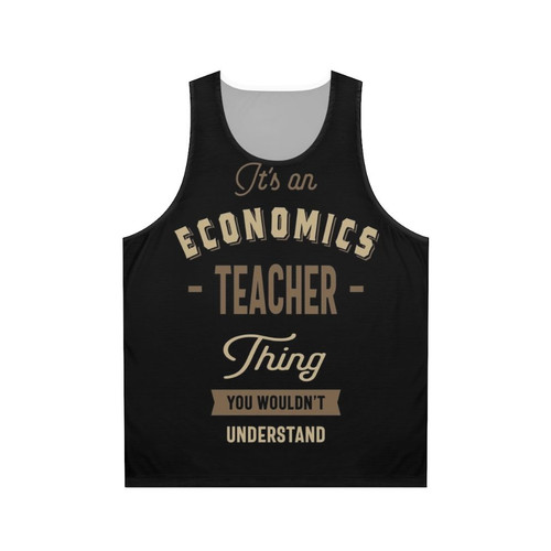 Unisex economics teacher tank top