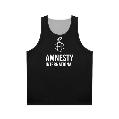 Amnesty International Unisex Tank Top with Human Rights Activist Design