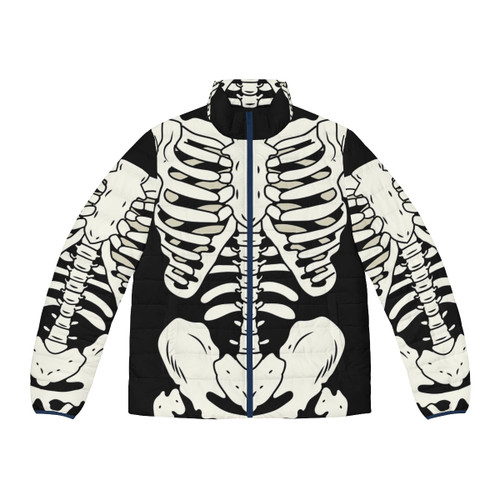 Bones Puffer Jacket with Skeleton Design