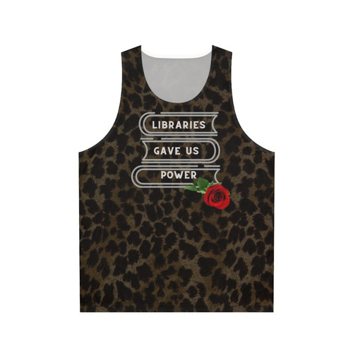 "Libraries Gave Us Power" Unisex Vintage Book Lover Tank Top