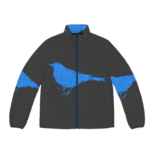 Bluegrass Wildlife Puffer Jacket featuring watercolor animal art