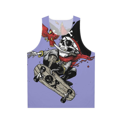Unisex funny pirate skull tank top