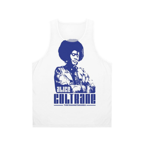 Alice Coltrane Cosmic Jazz Harp Player Unisex Tank Top