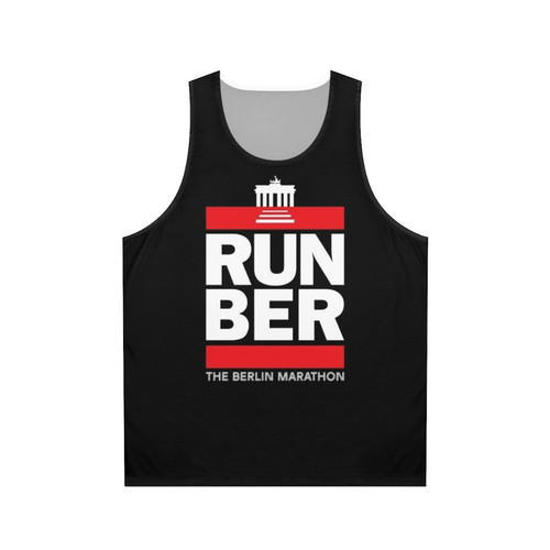 Germany marathon runner wearing a Berlin marathon tank top