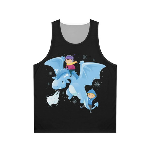 Legendary animals mystical dragon unisex tank top