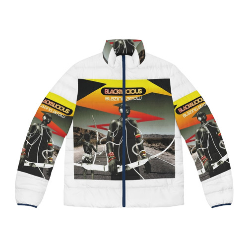 Blackalicious Blazing Arrow Puffer Jacket featuring urban hip hop design