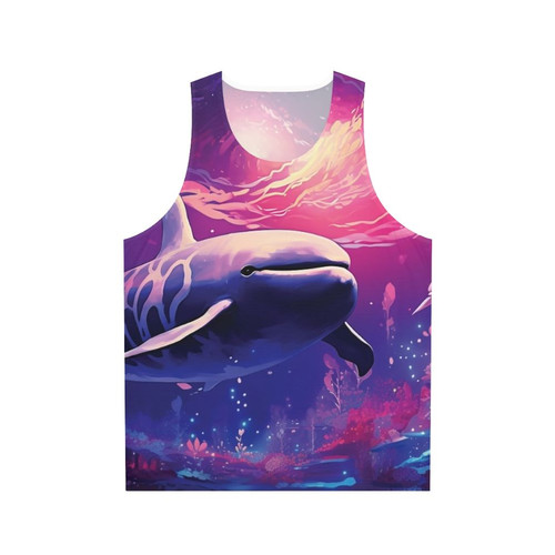 Unisex tank top featuring a design of legendary ocean animals
