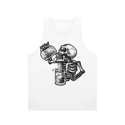 Unisex Alcoholic Skull Tank Top
