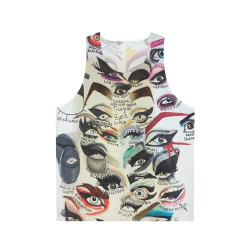 Unisex gothic tank top with Dragula eyes design
