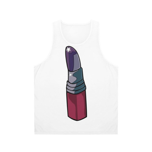 Rocketman lip inspired unisex tank top