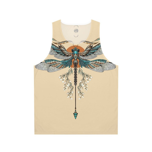 Dragonfly tattoo unisex tank top