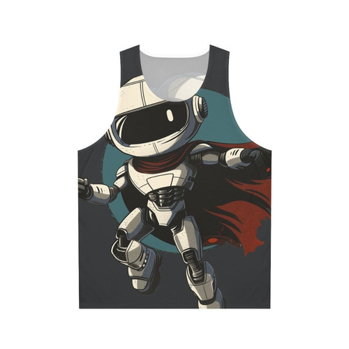 Futuristic robot hero unisex tank top